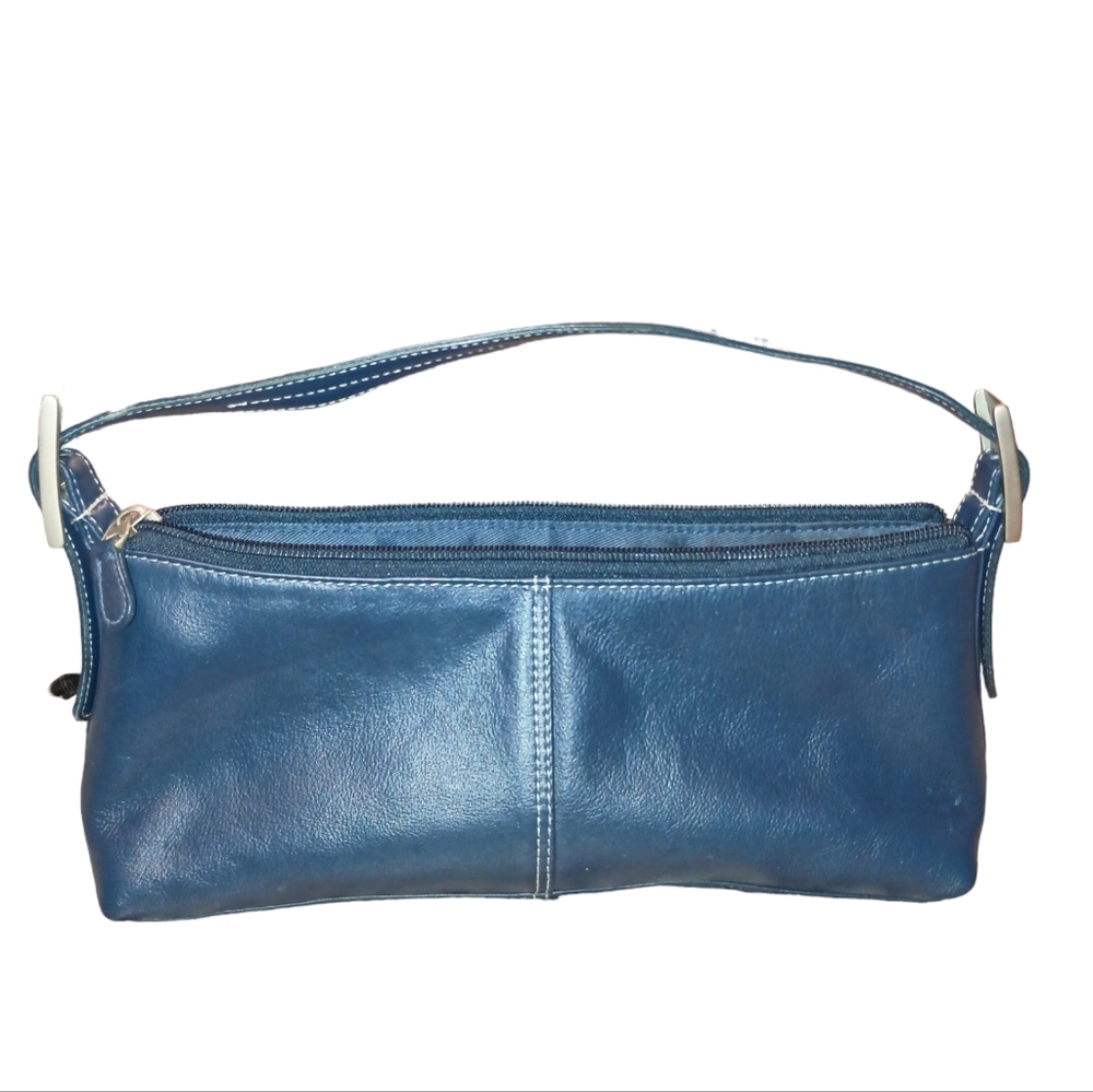 ili New York Toronto blue handbag Genuine leather Made in India